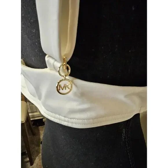 Michael Kors Women's XL Swim Top with Gold Accents - Picture 3 of 8